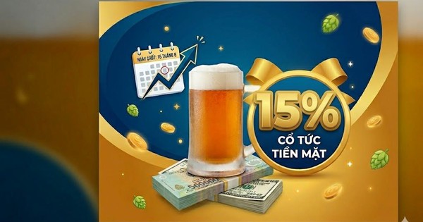 Một công ty sắp chốt ngày trả cổ tức tiền mặt 15%